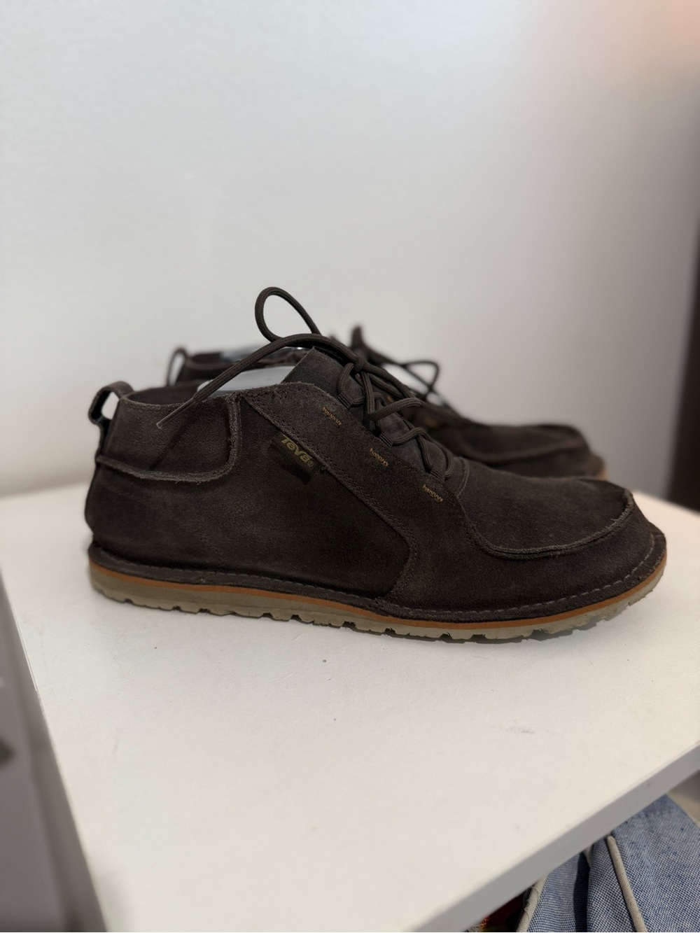 Teva Men's Dark Brown Suede Chukka Boots